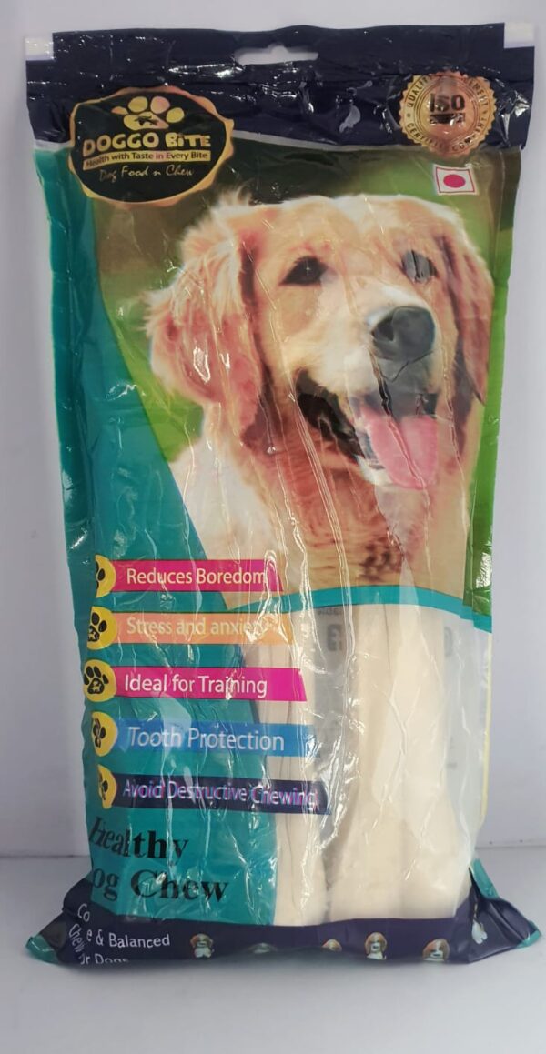 DOGGO BITE White Dog chew bone 8″